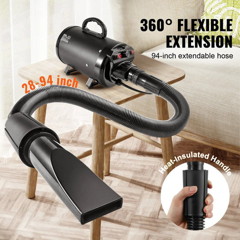Dog Hair Dryer - Hair Dryer - Dog - 2000W - 55 Degrees