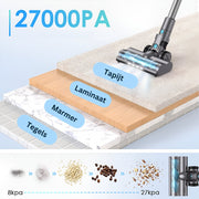 Cordless Stick Vacuum Cleaner - Bagless on Battery - 4 Different Attachments - Handheld Vacuum Cleaner - 380W - 27Kpa