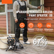 Airless Verfspuitsysteem - 750W - 3000PSI Spuitpistool - Hoge Druk Verfspuit - met 15m Hogedrukslang - 1.2 l/min Maximale Stroom - Zwart