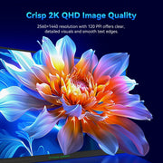 Gaming Monitor - 24.5” 2560*1440 QHD FAST IPS Display - 240Hz Refresh Rate - 1ms GTG - 95% DCI-P3 - HDR10 - Adaptive-Sync - Dynamic OD - Game Rush Mode - PIP &amp; PBP Display - Versatile Picture Modes - Low Blue Light - VESA Wall Mount