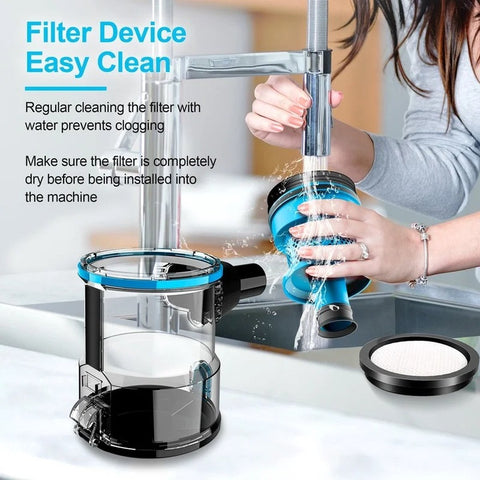 Bagless vacuum cleaner - Corded vacuum cleaner - Powerful bagless vacuum cleaner - For household cleaning