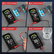 Digitale Multimeter Pro 602 - Oplaadbaar - Spanning Meter -AC/DC - Slimme Modus - True-RMS Functie - Dubbele Beveiliging - Meet Accessoires