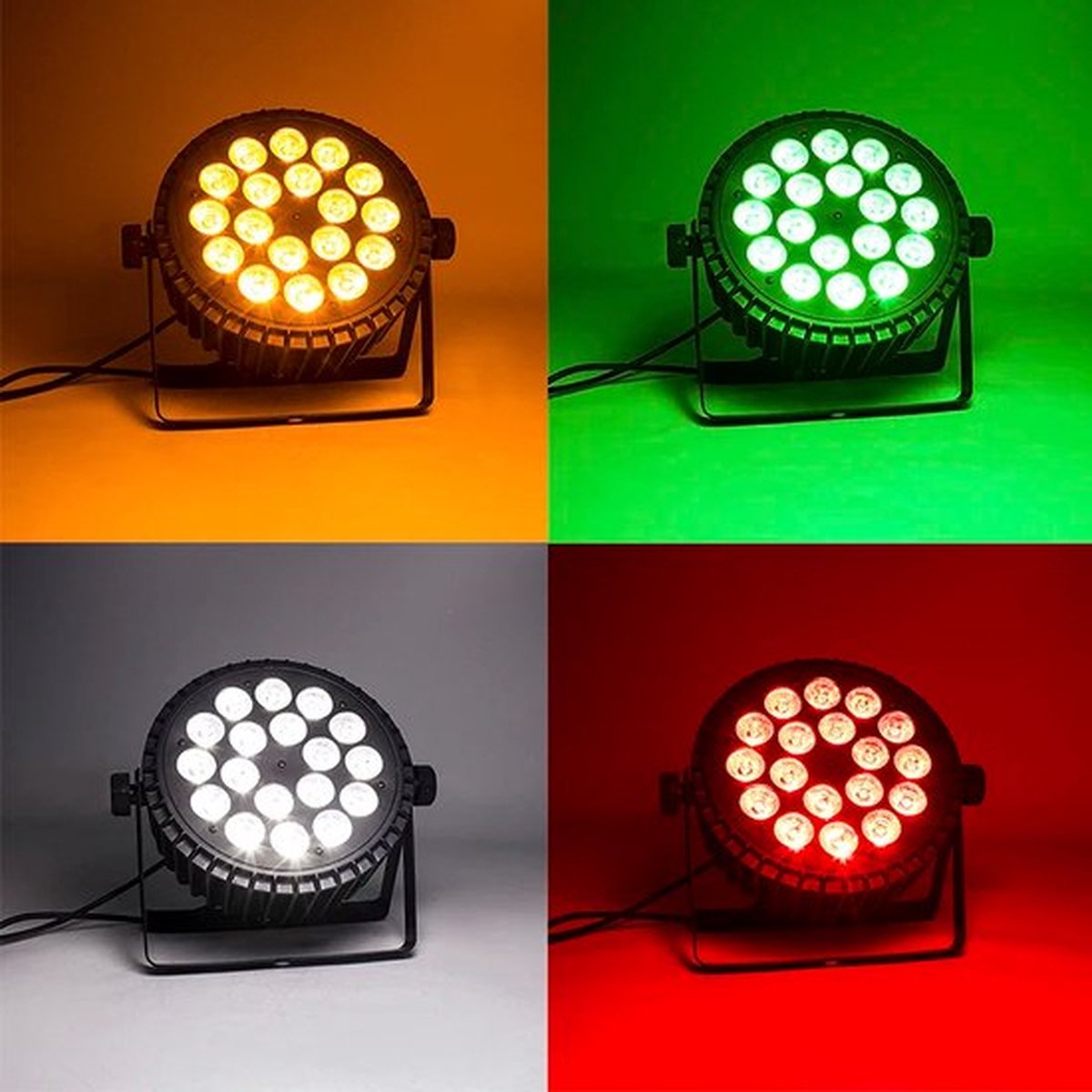 Led Par RGB - 18x18W - Led Lampen - Ledlamp - Led Bar - Aluminium - DJ Bar