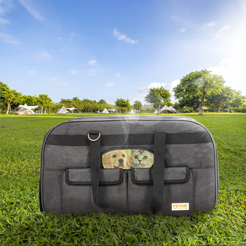 Reismand Kat en Hond - Huisdier Drager Trolley - Ademend Reistas met Telescopische Handgreep, Wielen en Schouderriem - Draagbare Rugzak - Draagtas Honden - Perfect voor Uitgaan en Reizen met Honden en Katten