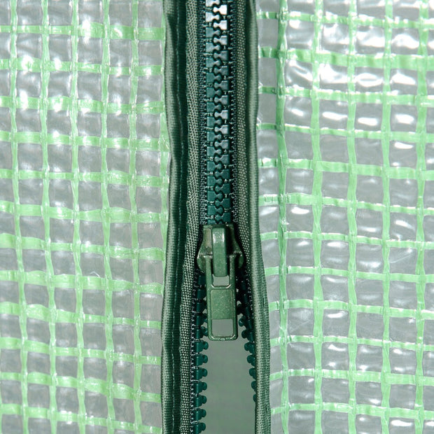 Greenhouse XL - Growing box 18 shelves - Growing box with foil - Garden greenhouse Wall greenhouse UV-resistant - White