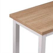 Bartafel Binnen & Buiten - Bistrotafel Keuken - Bartafel Bistro Eettafel - Tafel voor Keuken Bar Balkon - 100x40x100 cm - Wit