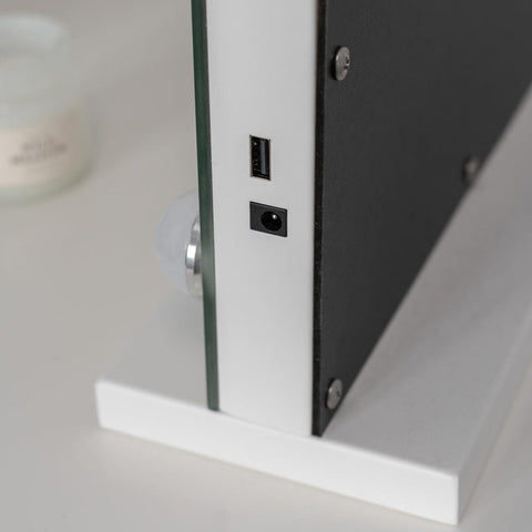 Hollywood Spiegel Met Verlichting - Make-Up Spiegel Met Licht 15 LED - Vanity Mirror 3 - Modi Touch Control Led Spiegel - Hollywood Mirror - Kwalitatieve Schoonheidsspiegel - Make up tafel - Wit