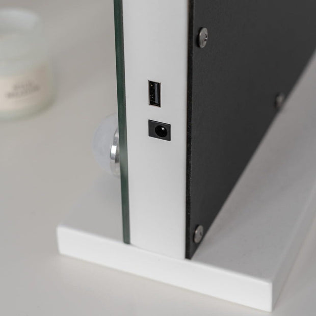 Hollywood Spiegel Met Verlichting - Make-Up Spiegel Met Licht 15 LED - Vanity Mirror 3 - Modi Touch Control Led Spiegel - Hollywood Mirror - Kwalitatieve Schoonheidsspiegel - Make up tafel - Wit