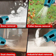 Elektrische Turbo Blower - Luchtblazer - Jet Fan - Power Blower - Industriële Turbo Ventilator - Professionele Luchtblazer - 1200W - 18V - 2 Accu's - 23Ah - Lichtgewicht - Snel Droog - Reiniging - Comfortabel Gebruik