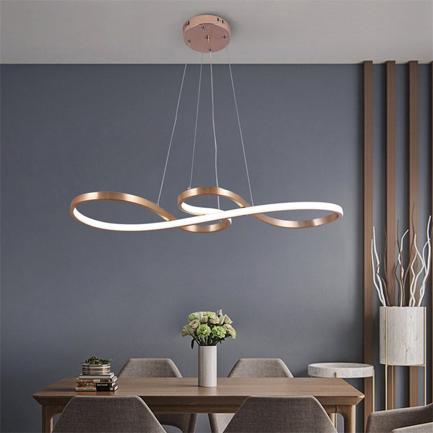 Hanglamp - Kroonluchter - Goud - Woonkamerlamp - Dimbaar Met Afstandsbediening - Moderne lamp - Eetkamer Lamp - LED Plafondlamp - Plafonniere