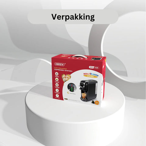 Coffee Machine - Nespresso Koffiemachine - Espresso -  Koffiezetapparaat- ijskoffie - 5 in 1 - Zwart