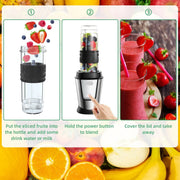 Multifunctionele Keukenmachine 3-In-1 - 700W - 1.2 liter - Makkelijk Schoon Te Maken - Compact - Juicer - Maler - Blender - Hakmolen - Smoothie - Mixer
