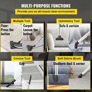 Vacuum Cleaners – 4L Commercial Industrial Backpack Vacuum Cleaner - 5 in 1 Lightweight with HEPA Filter - 1000W - 220V