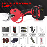 Elektrische Snoeier - Tuingereedschap - Borstelloos Snoerloos - Geschikt Voor Makita 18V Accu - Inclusief 2x Accu + 1x Lader