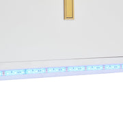 LED - Modern wit dressoir met LEDverlichting - 150x35x80 cm - 2 deuren, 3 lades en RGB-kleuren - Opbergkast voor woonkamer, eetkamer of hal - Wit