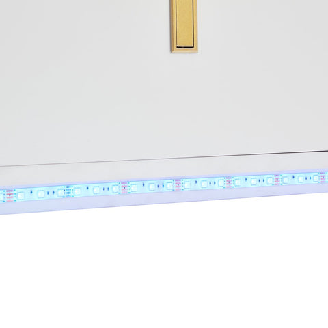 LED - Modern wit dressoir met LEDverlichting - 150x35x80 cm - 2 deuren, 3 lades en RGB-kleuren - Opbergkast voor woonkamer, eetkamer of hal - Wit