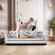 Hondenbed - Honden slaapbank - Hondenslaapbank op pootjes - Hondensofa - Honden zetel - Hondensofa voor grote honden - 120x74x40cm