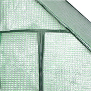 Greenhouse XL - Growing box 18 shelves - Growing box with foil - Garden greenhouse Wall greenhouse UV-resistant - White