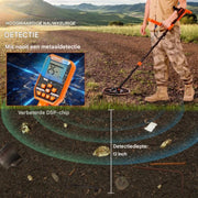 Waterdichte Professionele Metaaldetector - Geschikt voor Onder Water Gebruik - Inclusief Accu