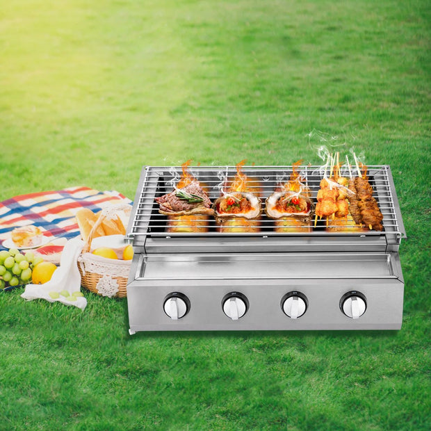 Gas bbq - buitenkeuken - RVS - Barbecue - barbeque - barbecues - gas - familie - eten gezelligheid