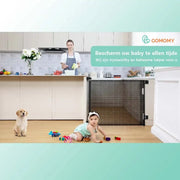 Door gate - Child gate - Dog door gate - Durable protective net - 140cm - Black