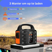 Draagbare Krachtcentrale - 150W - Stroomgenerator - 99 Wh Lithium - Snel Laden - Camping Zonnegenerator - Powerbank - Generator - LED Lamp