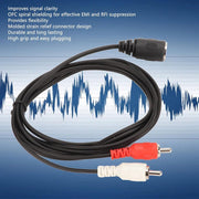 OFC Spiral Shield Molded Strain Relief Connector Design - Sound Adapter Cable for CD Player VCR DVD .