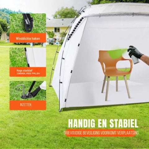 Verftent - Draagbare Verf Spuiterij - Spuitcabine - Geschikt Voor verf accessoires