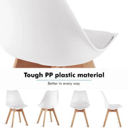 Eetkamerstoelen - Design Stoelen - Kuipstoel - Stoel – Stoelen - Eetkamerstoelen Set van 6 - Donker Blauw