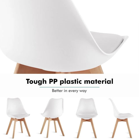 Eetkamerstoelen - Design Stoelen - Kuipstoel - Stoel – Stoelen - Eetkamerstoelen Set van 6 - Donker Blauw