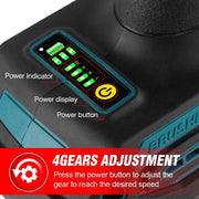 Elektrische Rechte Slijper - Graveer of Polijstmachine - Straight Grinder - 2 Accu's - Accu Lader - 4 Standen - 2000W - 18V