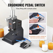 Handmatige vulmachine - Vloeistofvulmachine - 5 - 50 ml - 10 liter trechter - Met pedaal - Verstelbare capaciteit - Voor diverse vloeistoffen