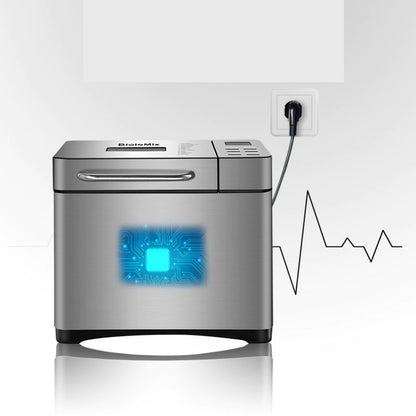 Bread Machine - Bread Baking Machine - Bread Maker Machine - Bread Maker - Food Processor - Automatic Bread Maker - 650W - Silver - 1000g