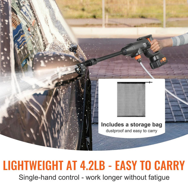 Hogedrukreinigers - Terrasreiniger - Hogedrukreiniger Auto - Hogedrukreiniger Accu - 250W - 50bar - 4L/min