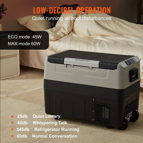 Auto Koelkast - Mini Koelkast - Vriezer - Draagbare - Compressor - Koelbox - Houden - Koel - Voor Camping - Reizen - 55L