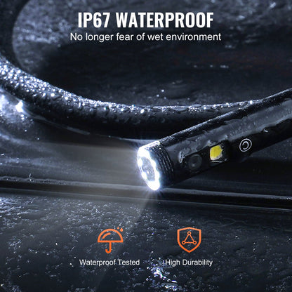 Endoscoopcamera - Endoscoop - 1080p - 5m Kabel - 4.3" Display - Geschikt voor IndustriëLe Inspectie - Zwart