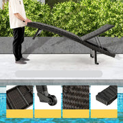 Zonnebed - zwart - ligbed - zonnebedden ligbedden - ligbed tuin - tuin - zomer - zon - ligbedden - ligbed buiten