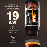 Draagbare Koffie Zet Apparaat - Koffie Machine - Dolce Gusto - Senseo - Poeder Koffie - Met Draagtas - Zwart