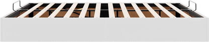 Bedframe 160x200 cm - Wit Kunstleer Bed Frame - Boxspring - Tweepersoonsbed - Slaapcomfort - Modern Design
