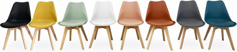 Set van 6 eetkamerstoelen, nils, 42x55x81cm