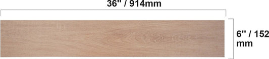 Zelfklevende vloertegels - Zelfklevende vloertegels vinyl - Zelfklevende vloertegels laminaat - 914 x 152 mm - 36 stuks