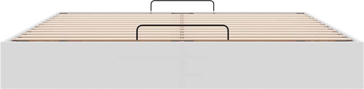 Bedframe 160x200 cm - Wit Kunstleer Bed Frame - Boxspring - Tweepersoonsbed - Slaapcomfort - Modern Design