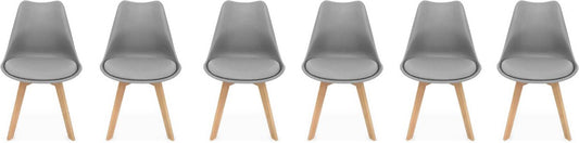 Set van 6 eetkamerstoelen, nils, 42x55x81cm