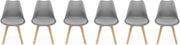 Set of 6 dining room chairs, nils, 42x55x81cm