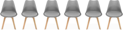 Set van 6 eetkamerstoelen, nils, 42x55x81cm