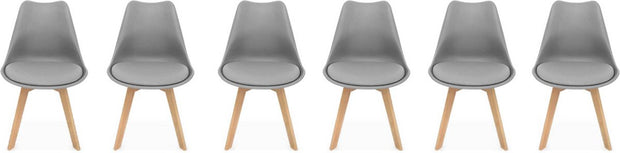 Set of 6 dining room chairs, nils, 42x55x81cm