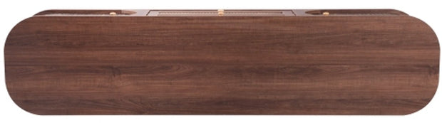 TV-Meubel - van Natuurlijke Houtmix - met Deuren en Lades - TV-Meubel met Rotan Zijkanten - Opbergoplossing - Natuurlijke - Landhuisstijl