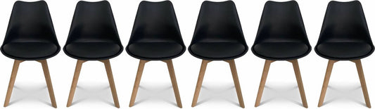 Set van 6 eetkamerstoelen, nils, 42x55x81cm