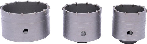 Betonborenset Pro7 - Professionele Beton Boren - 9 Delig - SDS Plus en Max Adapter - Ø 30-40-65-80-100mm - Premium Staal