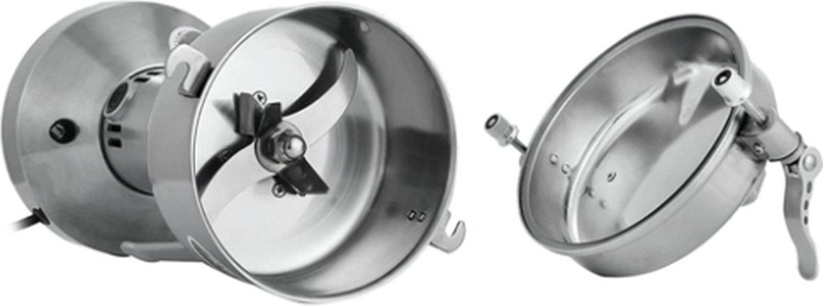Elektrische Graanmolen - Moutmolen - Specerijenmolen - Spice Grinder - Kruidenmolen Elektrisch - 350G - 1400W - RVS